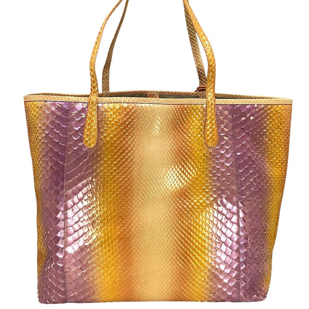 NANCY GONZALEZ Large Erika Python Tote NEW - image 5